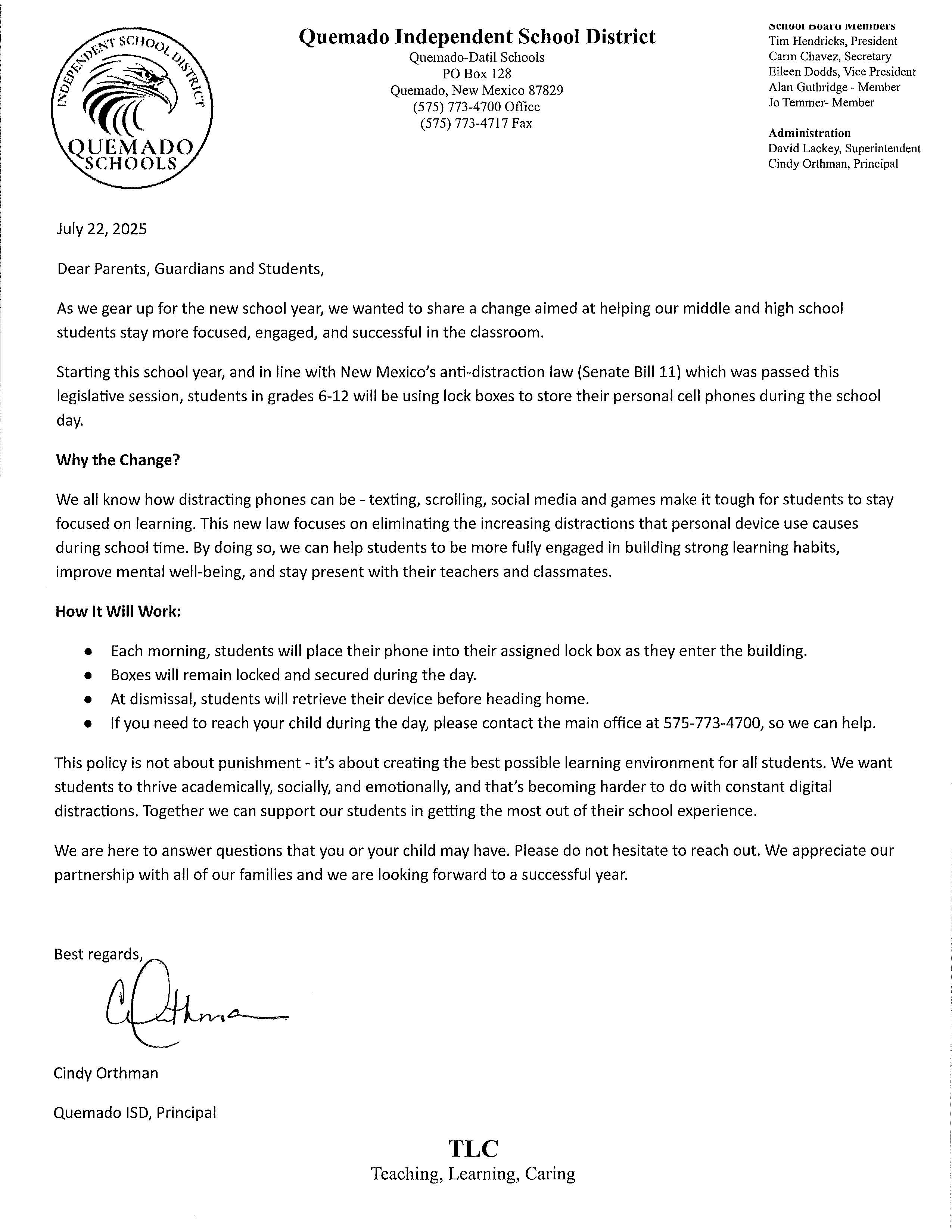Cell Phone Policy 